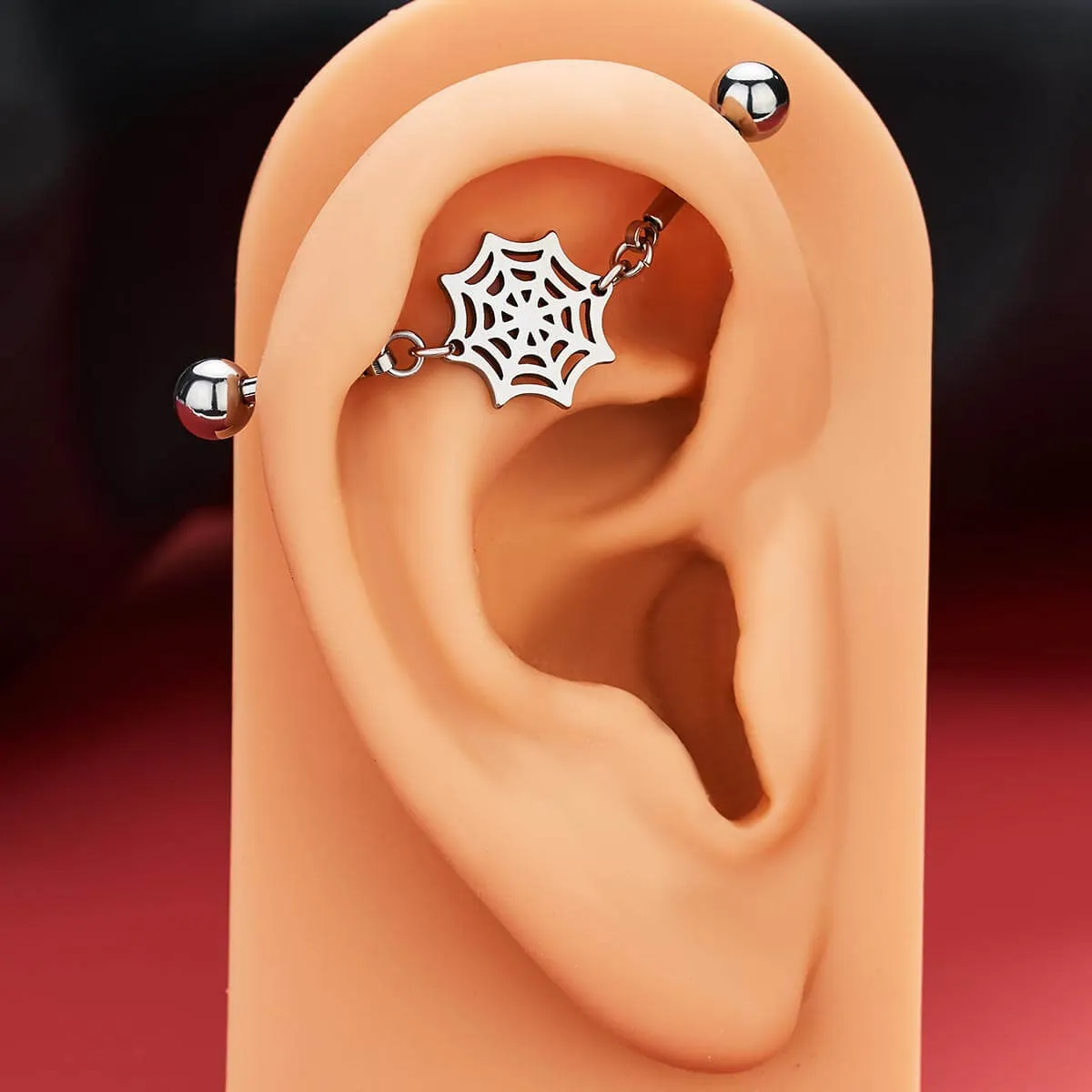 14G Spider Web Industrial Barbell