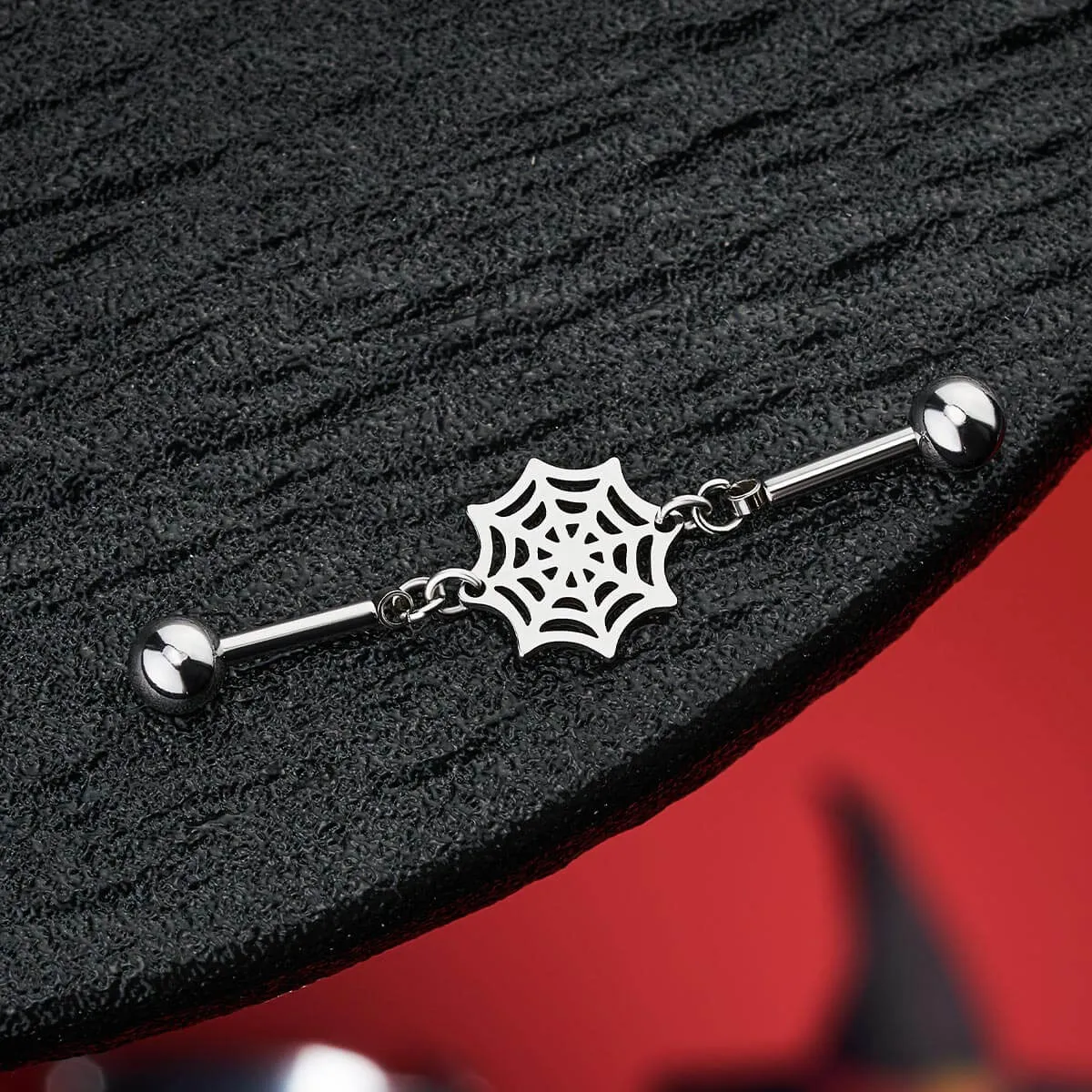 14G Spider Web Industrial Barbell