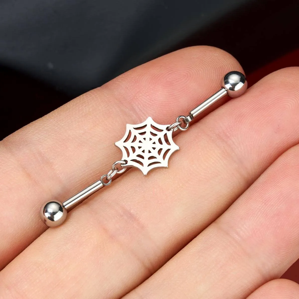 14G Spider Web Industrial Barbell