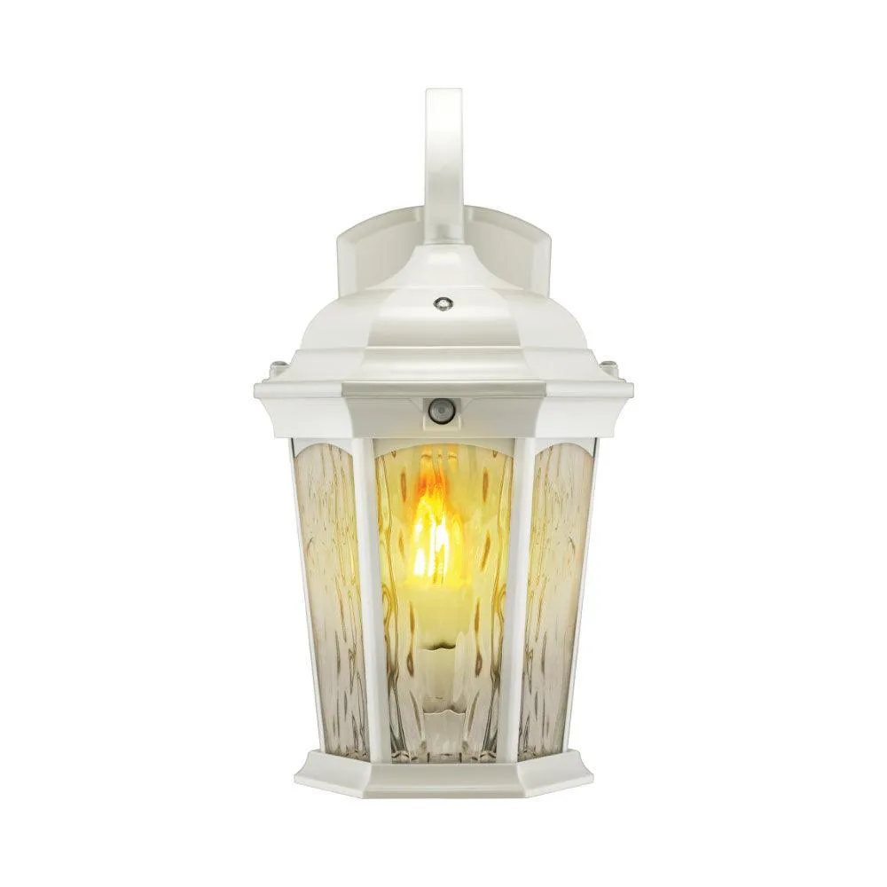 15 in. LED Outdoor Wall Lantern 1200 Lumens 3000K White finish