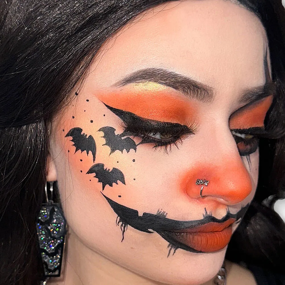 20G 3PCS Bat/Pumpkin/Boo Ends Nose Hoop