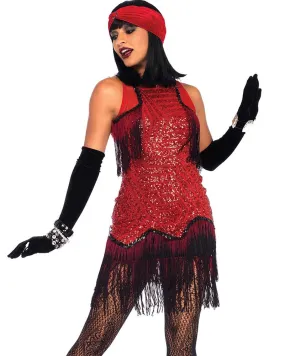 20s Ruby Red Gatsby Girl Womens Costume