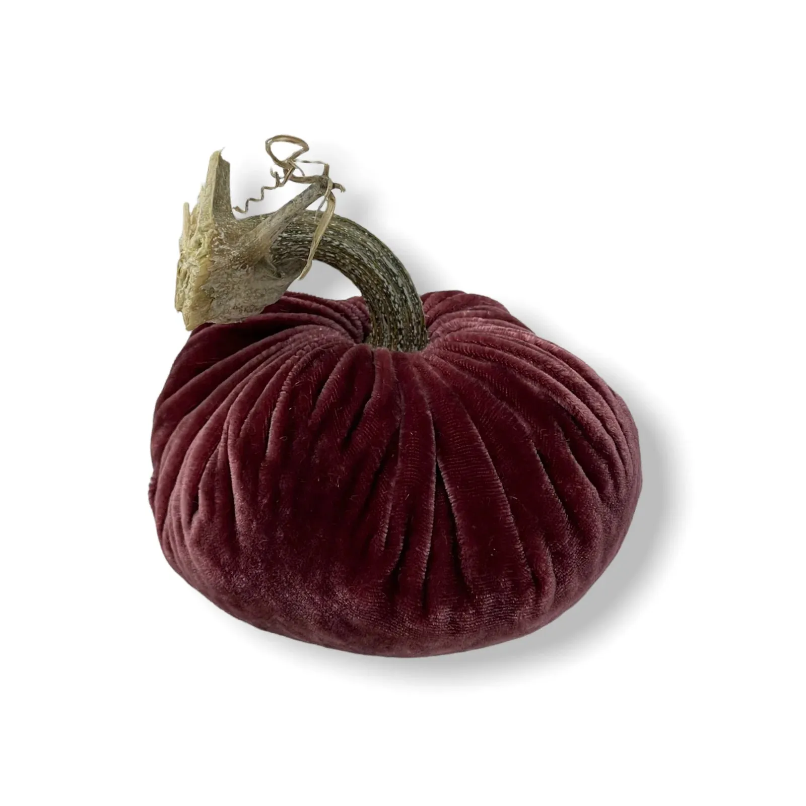 4" Velvet Pumpkin