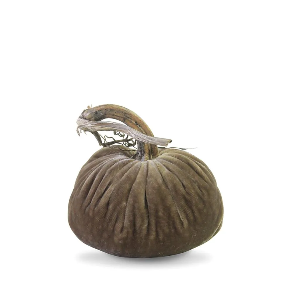 4" Velvet Pumpkin