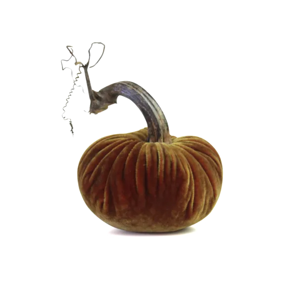 8" Velvet Pumpkin