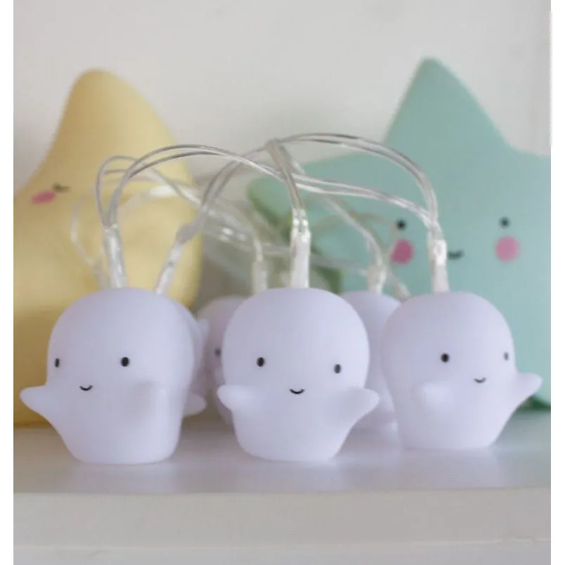 A Little Lovely Company String Lights Ghosts