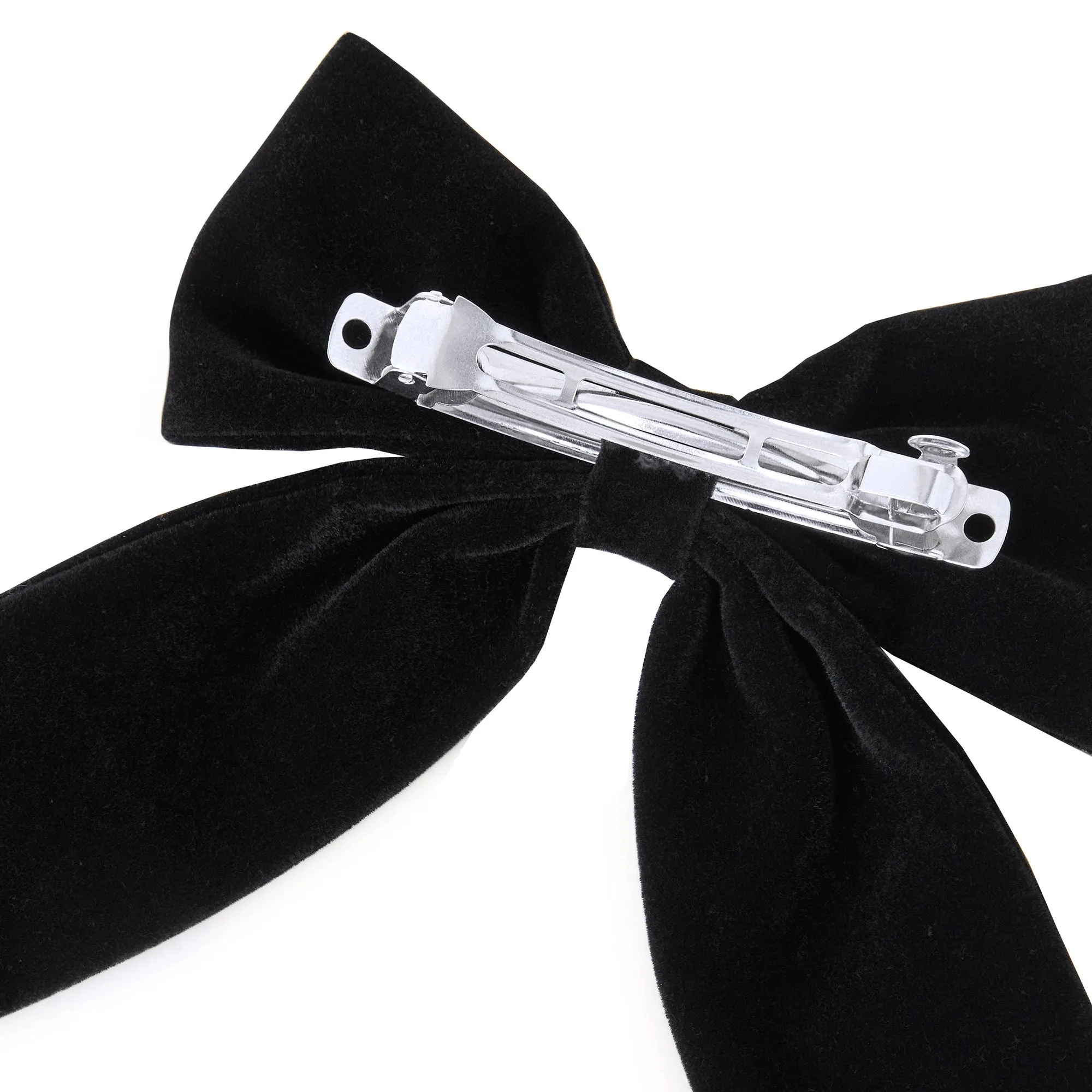 Accessorize London Black Velvet Bow Hair Clip