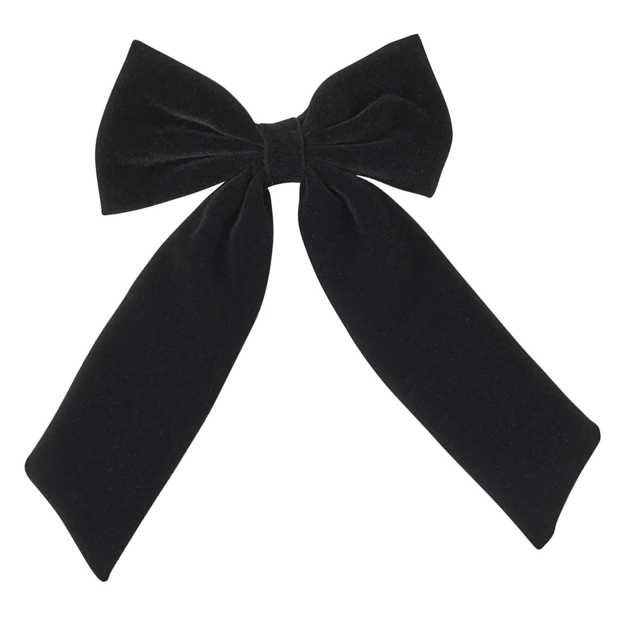 Accessorize London Black Velvet Bow Hair Clip