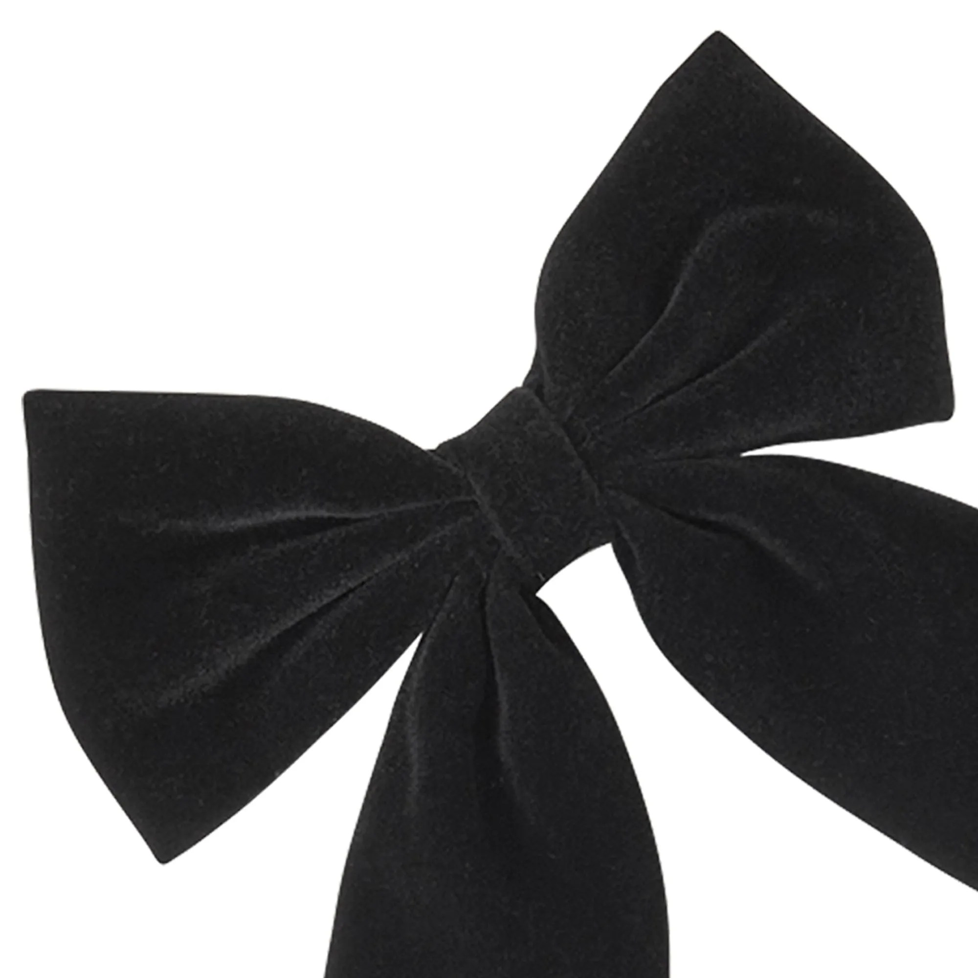 Accessorize London Black Velvet Bow Hair Clip