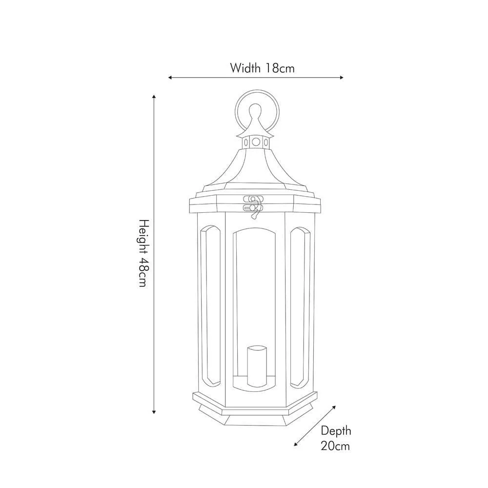 Adaline White Wash Wood Lantern Table Lamp