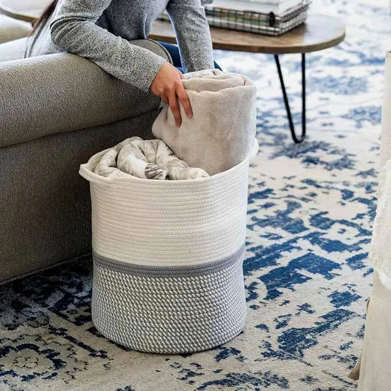 Adorable Black Stripe Basket