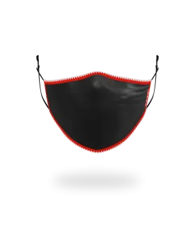 ADULT VERTICAL SHARK (BLACK) FORM-FITTING FACE MASK