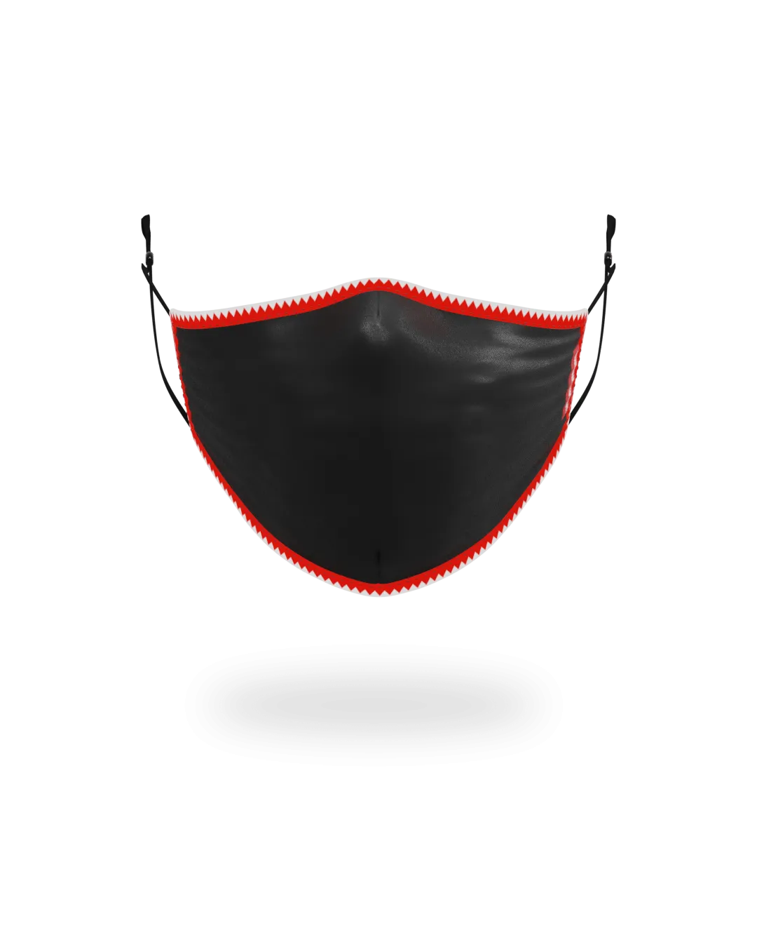 ADULT VERTICAL SHARK (BLACK) FORM-FITTING FACE MASK