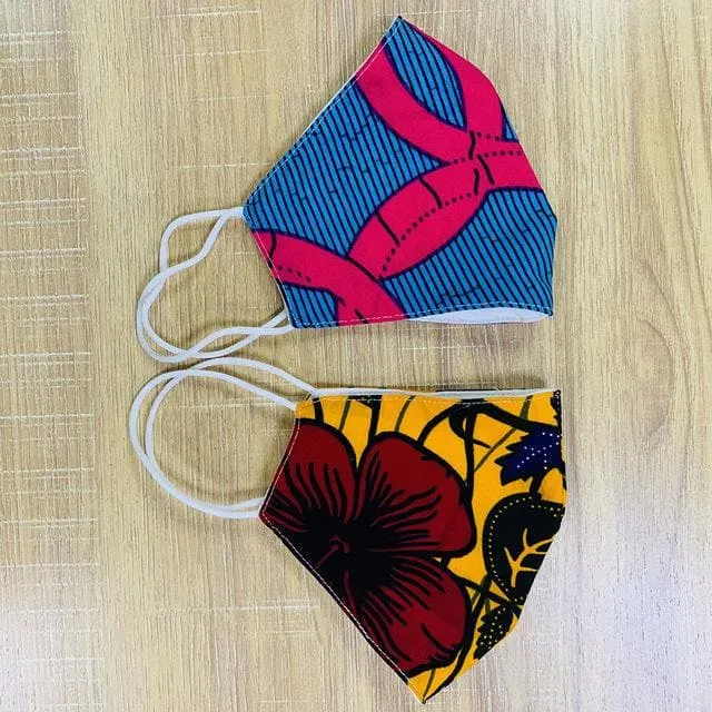 African Print Cotton Facemask, Reusable Facemask - Bundle Offer: