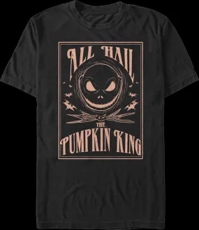 All Hail The Pumpkin King Nightmare Before Christmas T-Shirt