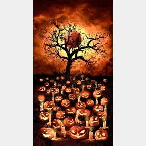 All Hallows Eve - Jack O Lantern Orange Panel