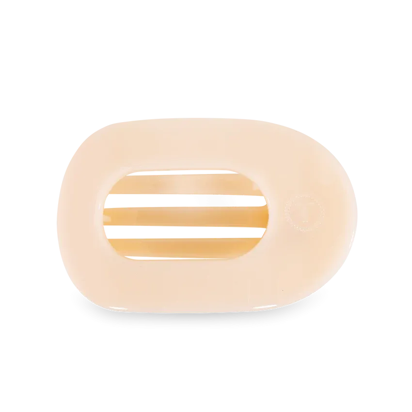 Almond Beige Medium Flat Teleties Clip