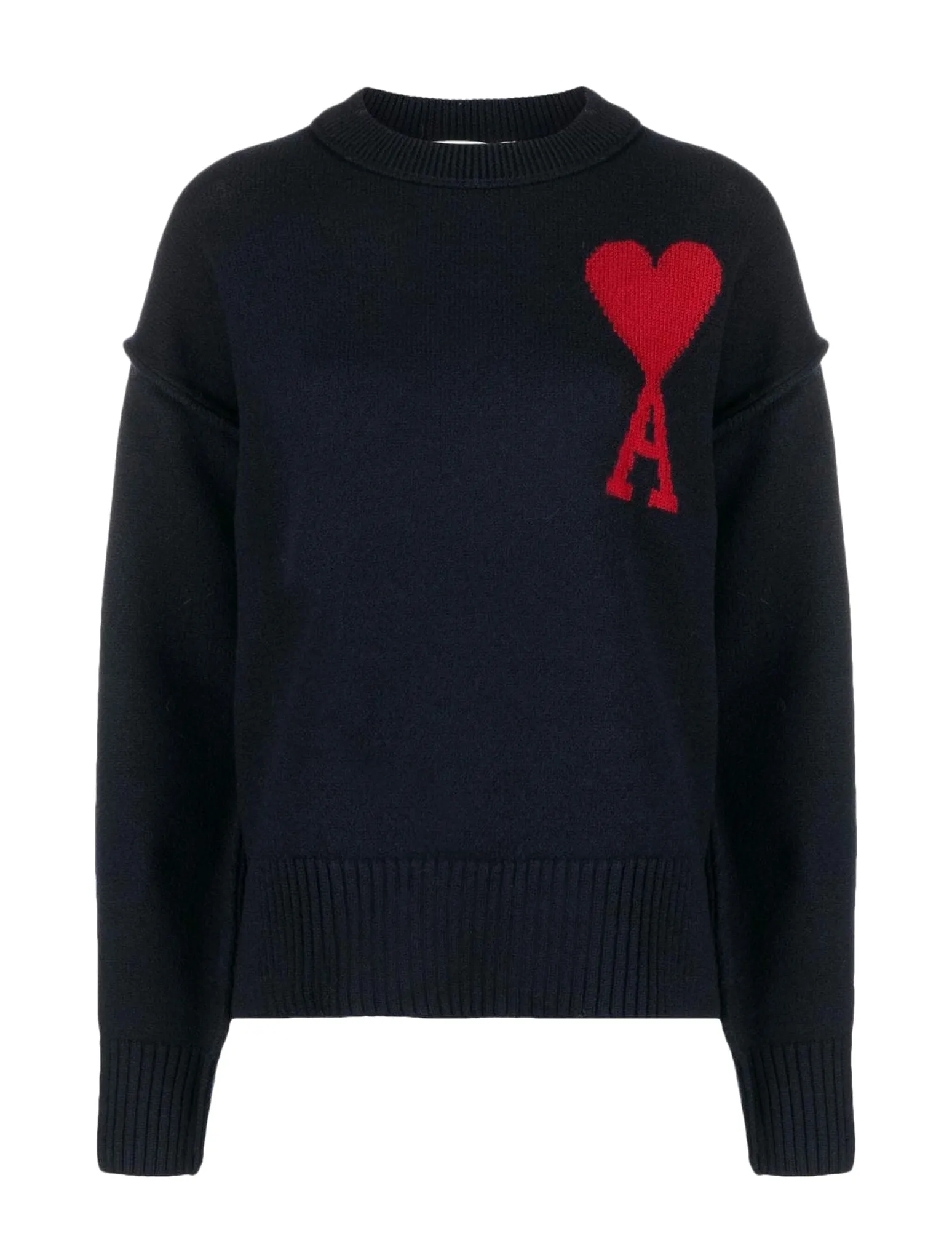 Ami de Coeur intarsia-logo jumper