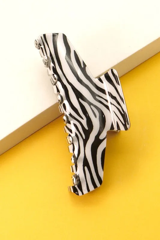 Animal Print Claw Clip