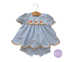 Aspen Claire - The Scalloped Pumpkin Dress Set