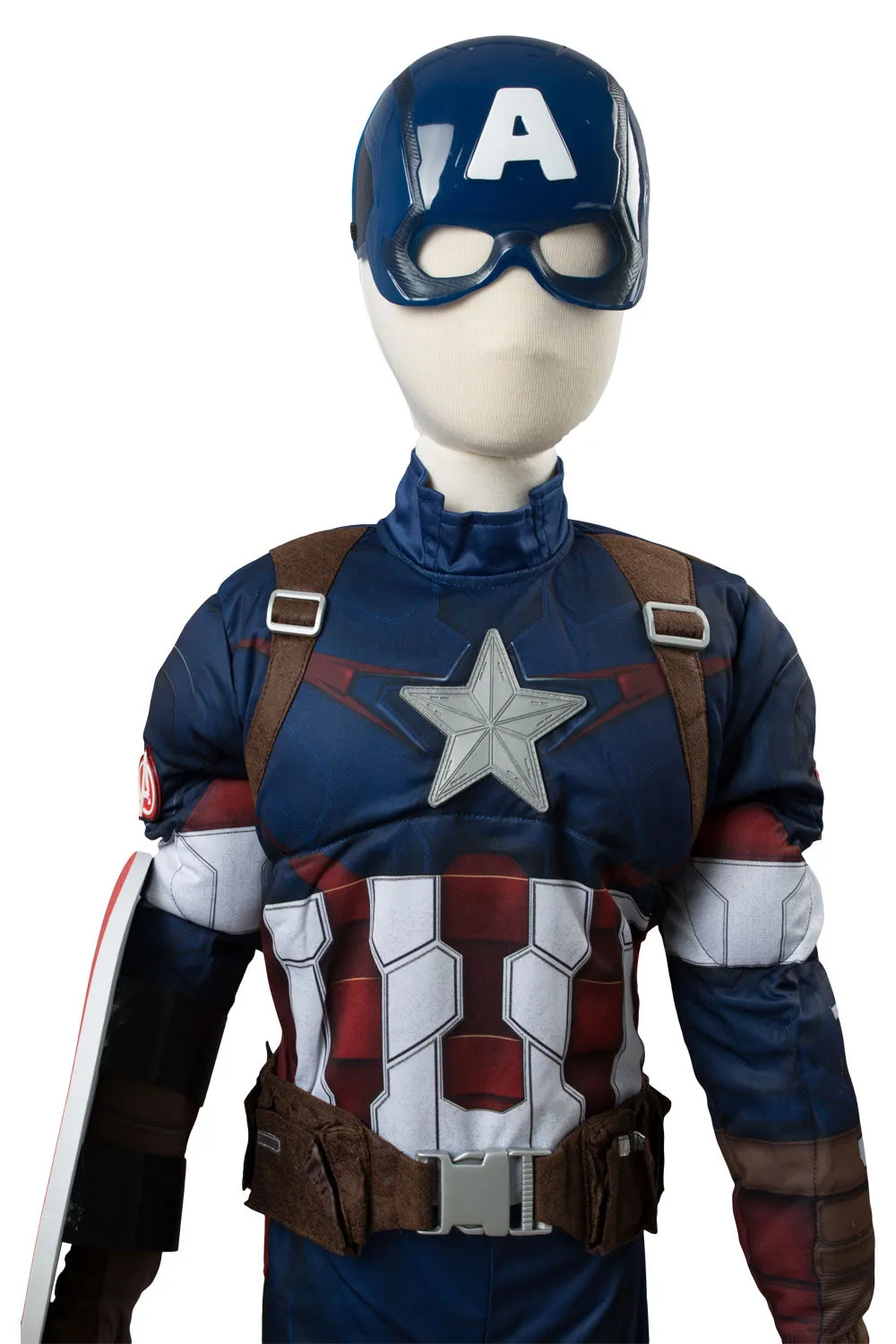 Avengers Captain America Costume Version Enfant Cosplay Costume