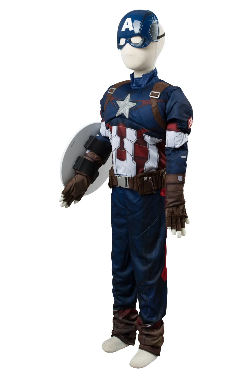 Avengers Captain America Costume Version Enfant Cosplay Costume