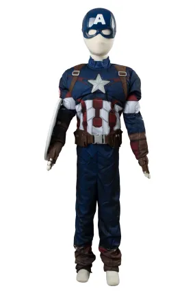 Avengers Captain America Costume Version Enfant Cosplay Costume