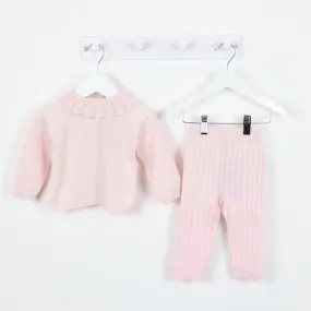 AW Wedoble Girls Pink Knitted 2 Piece Set