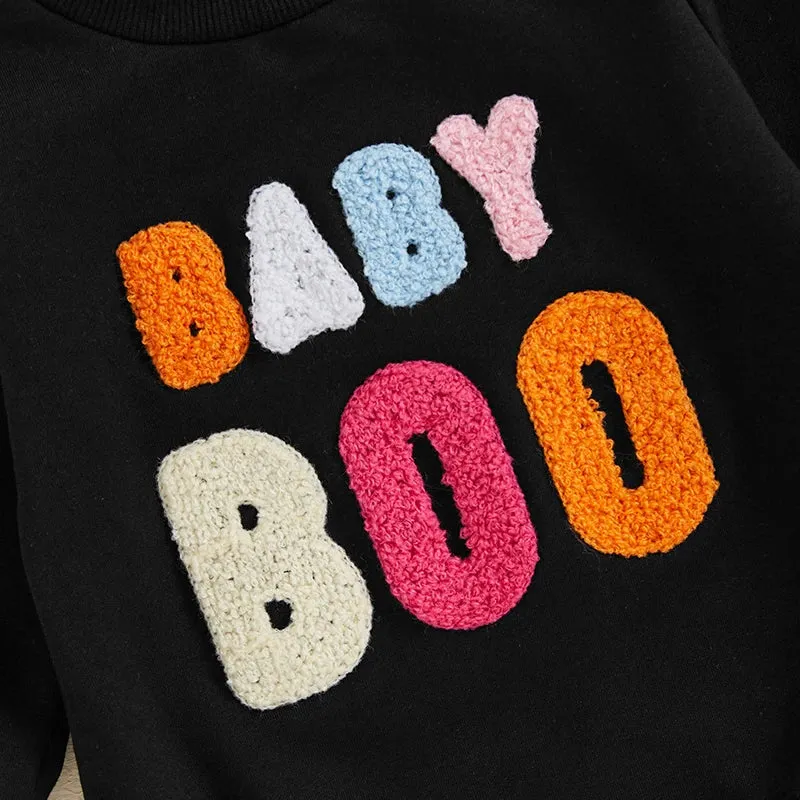 BABY BOO Black Long-Sleeve Onesie