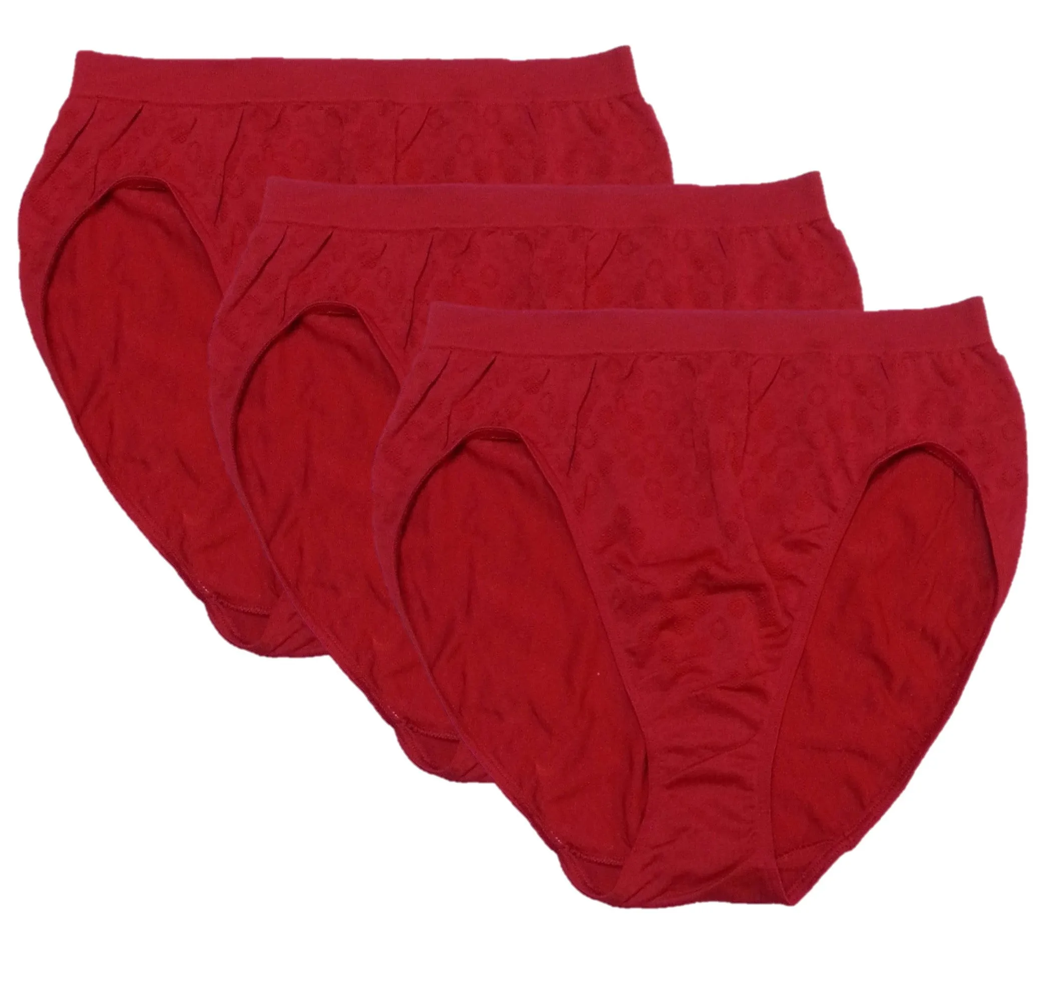 Bali Women's Comfort Revolution Seamless High-Cut Brief Panty (3 Pack)