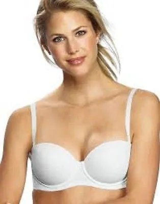 Bali Women's Concealers Convertible Strapless Underwire Bra Style #3427 in White