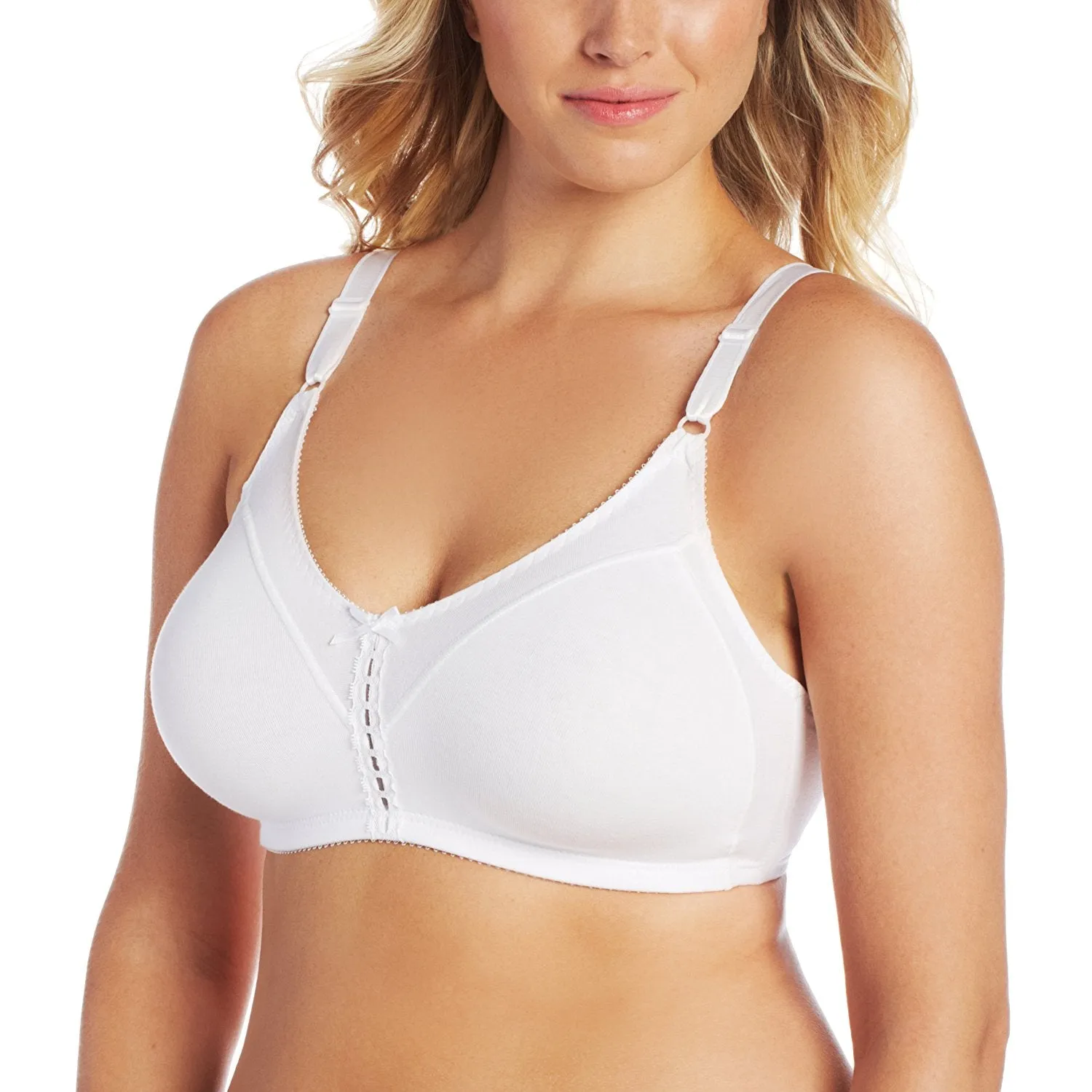 Bali Women's Double-Support Cotton Wire-Free Bra #3036