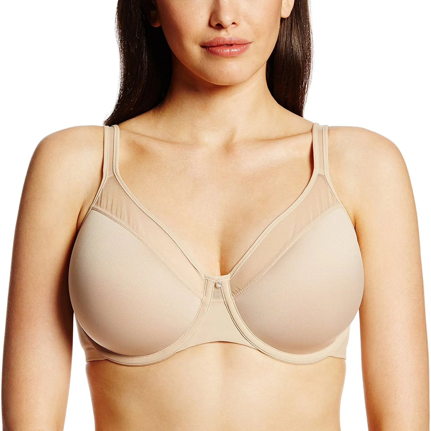 Bali Women's One Smooth U Ultra Light Illusion-Neckline Underwire Bra