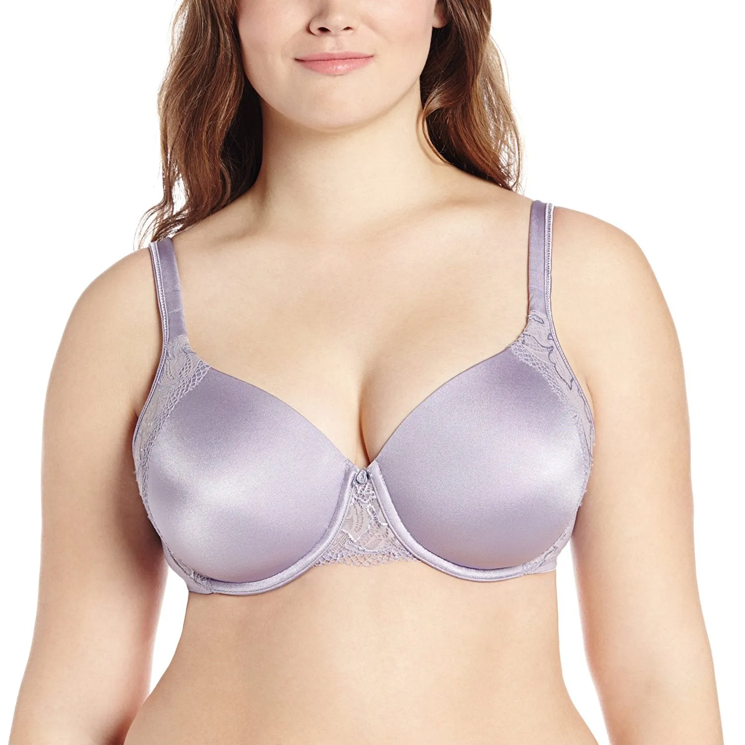 Bali Women's One Smooth U Underwire Bra with Lace Side Support