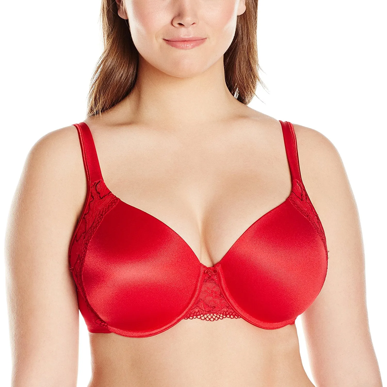 Bali Women's One Smooth U Underwire Bra with Lace Side Support