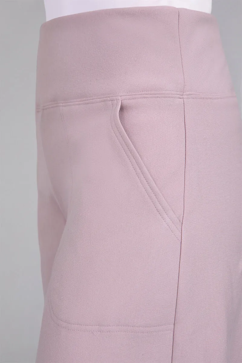 Bamboo Fleece Narrow Lantern Pant | Lilac