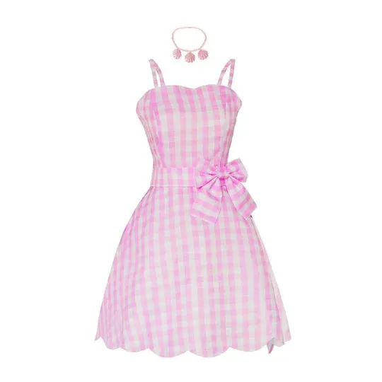 Barbie Pink Dress Cosplay Costume