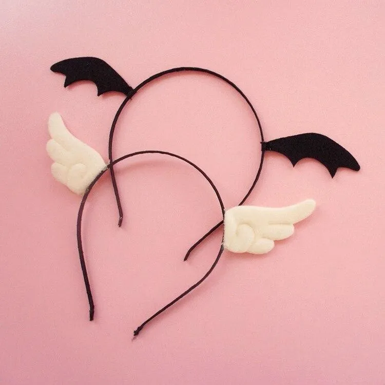 Bat Wing Headband & Clips