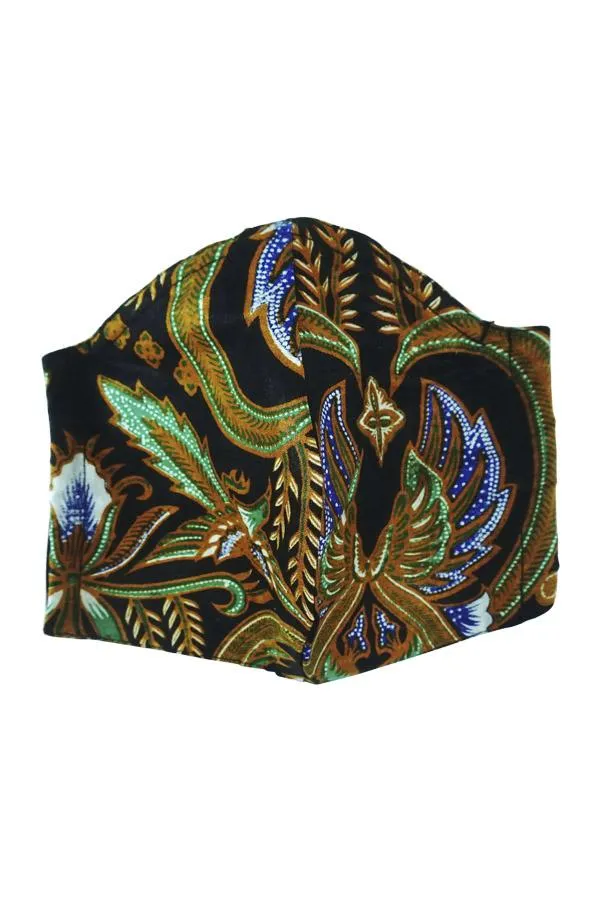 Batik Print Cotton Face Mask