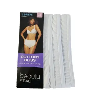 Beauty by Bali Women's Cottony Bliss Briefs 3-Pack Style UT40WP