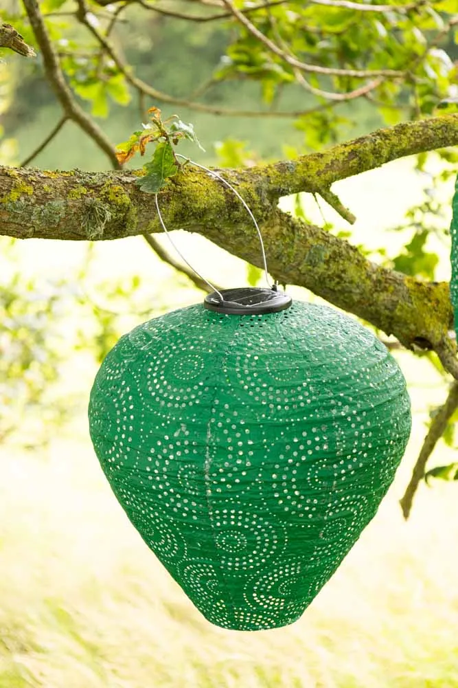 Bell Shaped Green Outdoor Garden Lantern