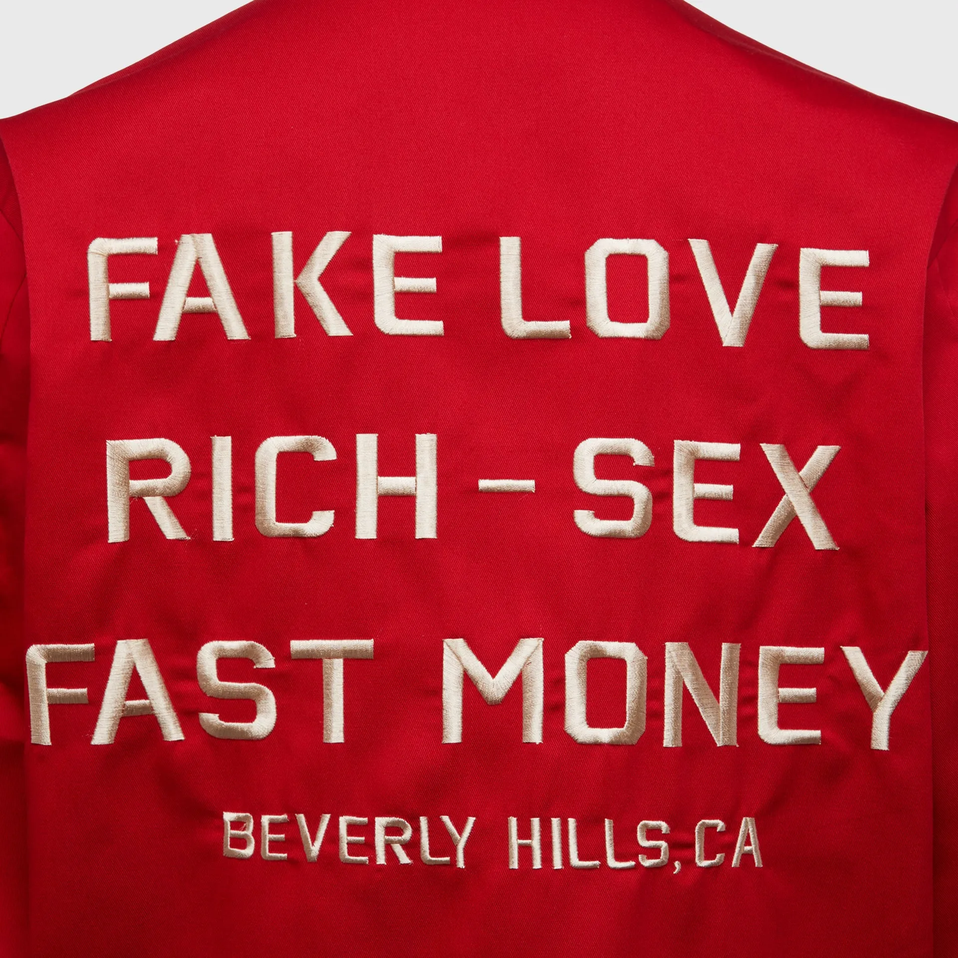 Beverly Hills Twill Jacket Red