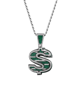 BILLIONAIRE BOYS CLUB x GHOST NECKLACE DOLLAR SILVER 925