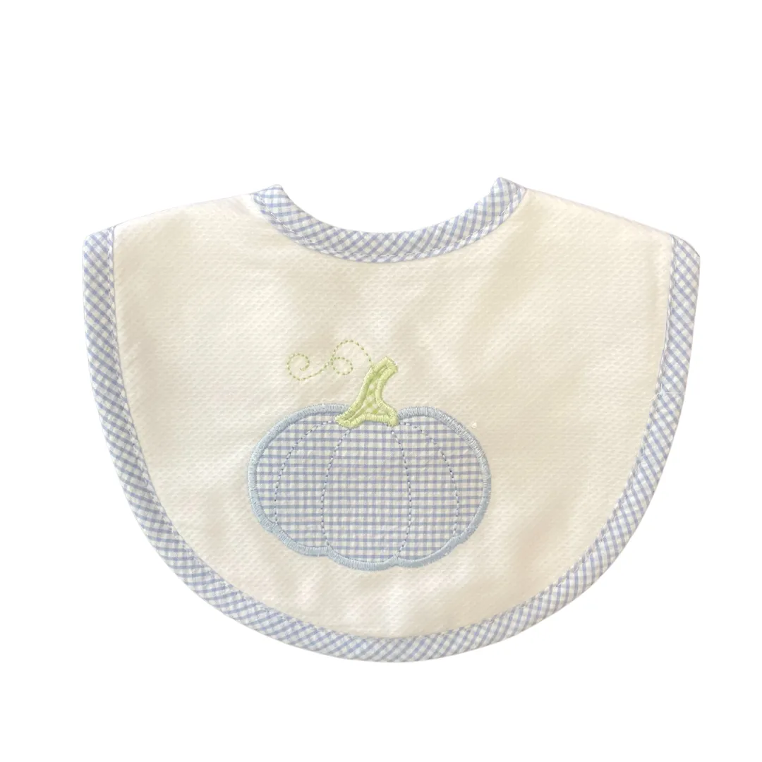 Blue Med Pumpkin Bib