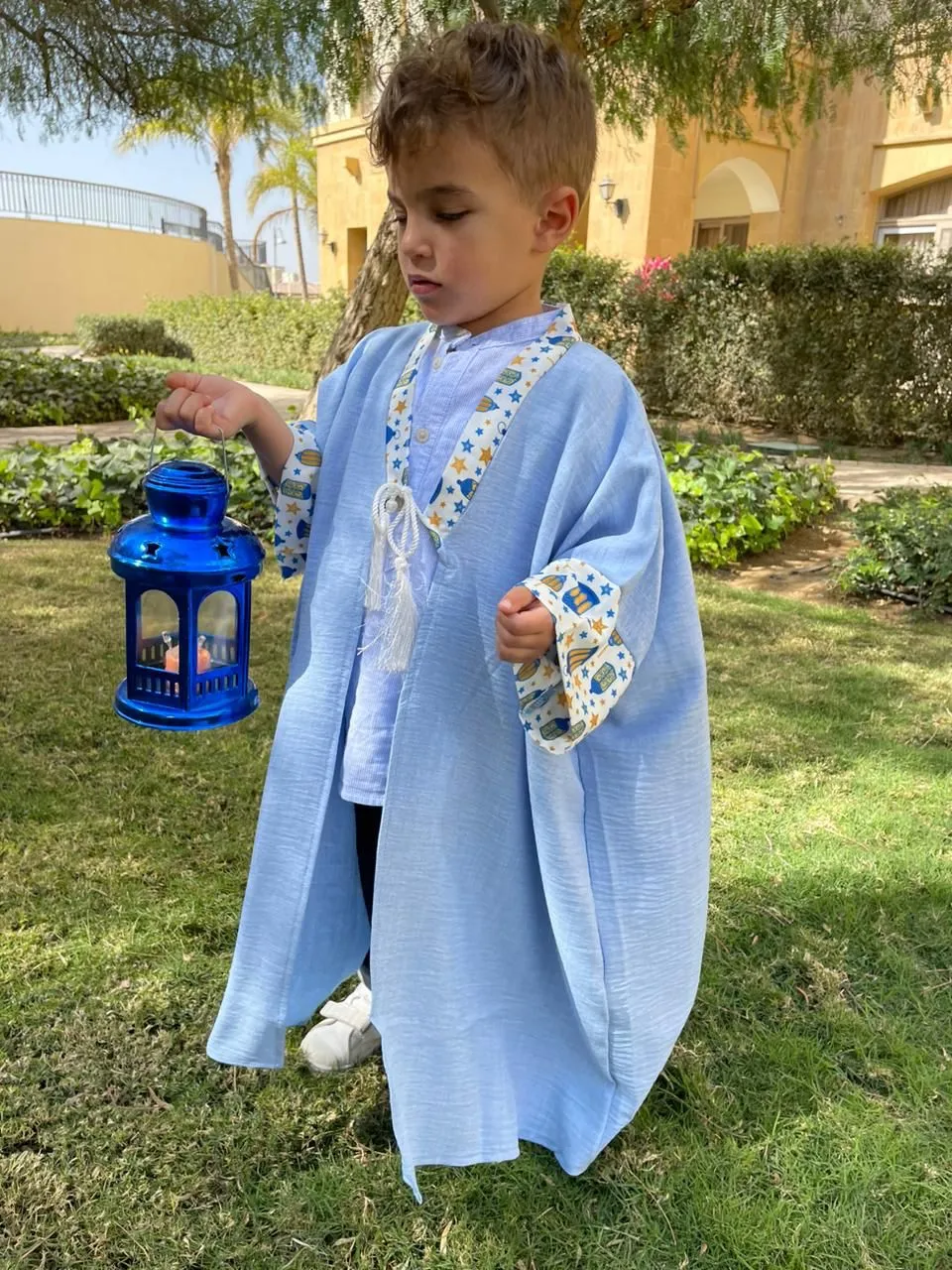 Boys blue lantern kaftan