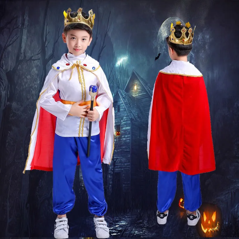 Boy's Full Set King Costume for Halloween Party