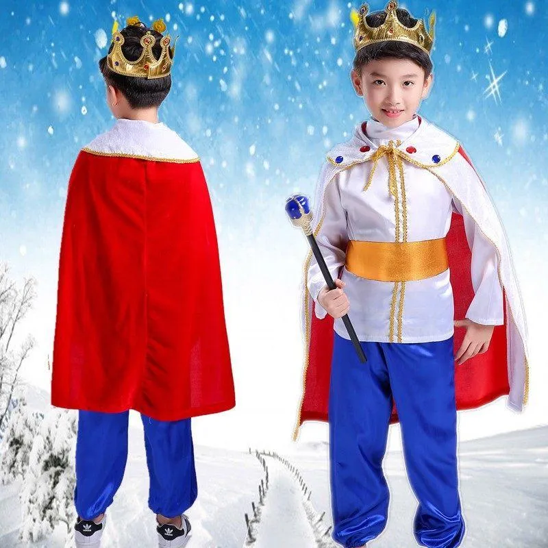 Boy's Full Set King Costume for Halloween Party