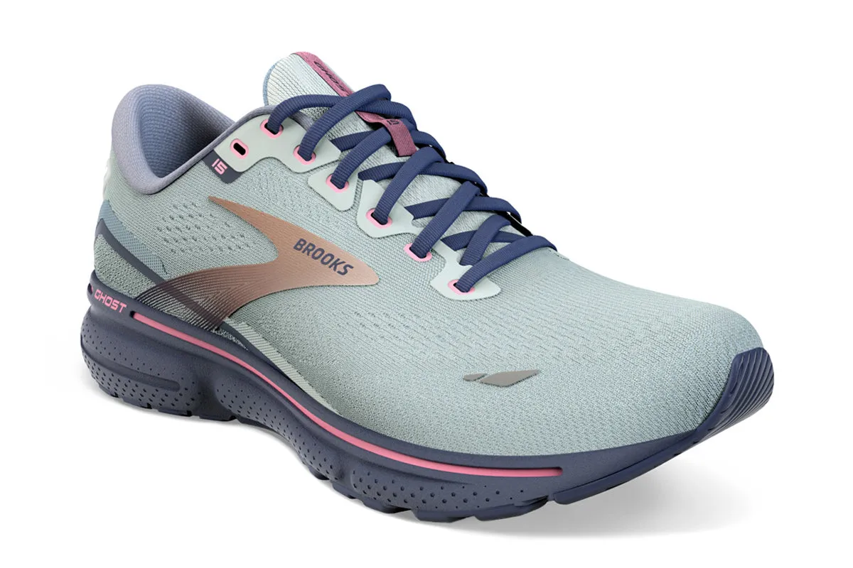 Brooks Ghost 15 B Spa Blue/Neo Pink/Copper Womens