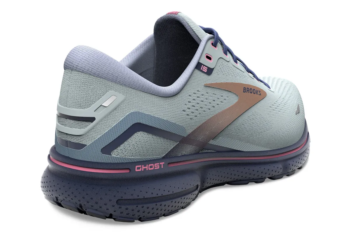 Brooks Ghost 15 B Spa Blue/Neo Pink/Copper Womens