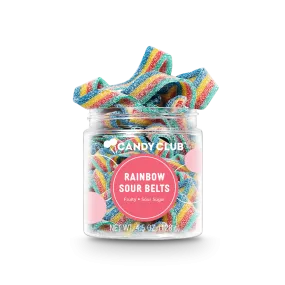 Candy Club - Rainbow Sour Belt Candies